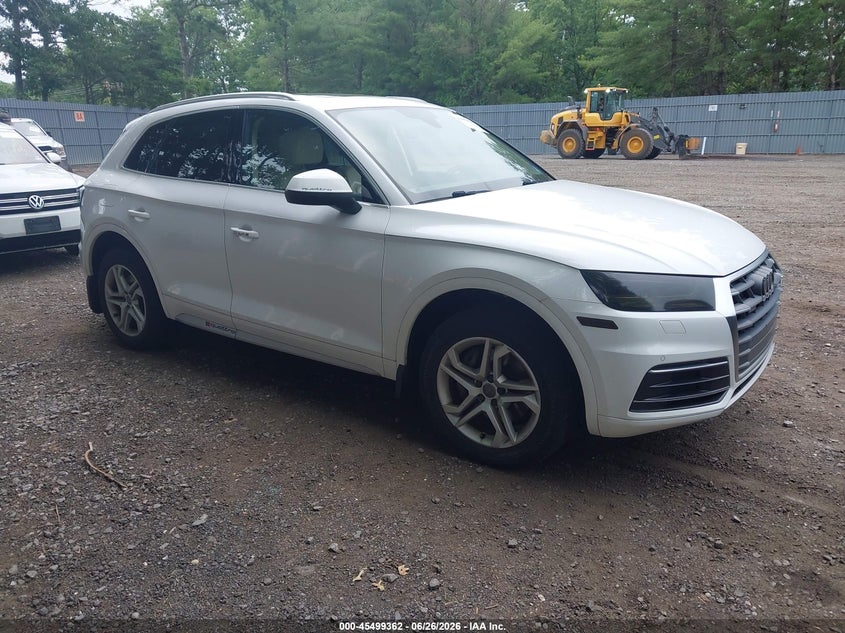 2018 Audi Q5 VIN WA1BNAFY1J2096072 IAAI salvage auction — NORMAL WEAR, Clear (New Jersey), sold $4,600 on 2026-07-29 (photo 1)