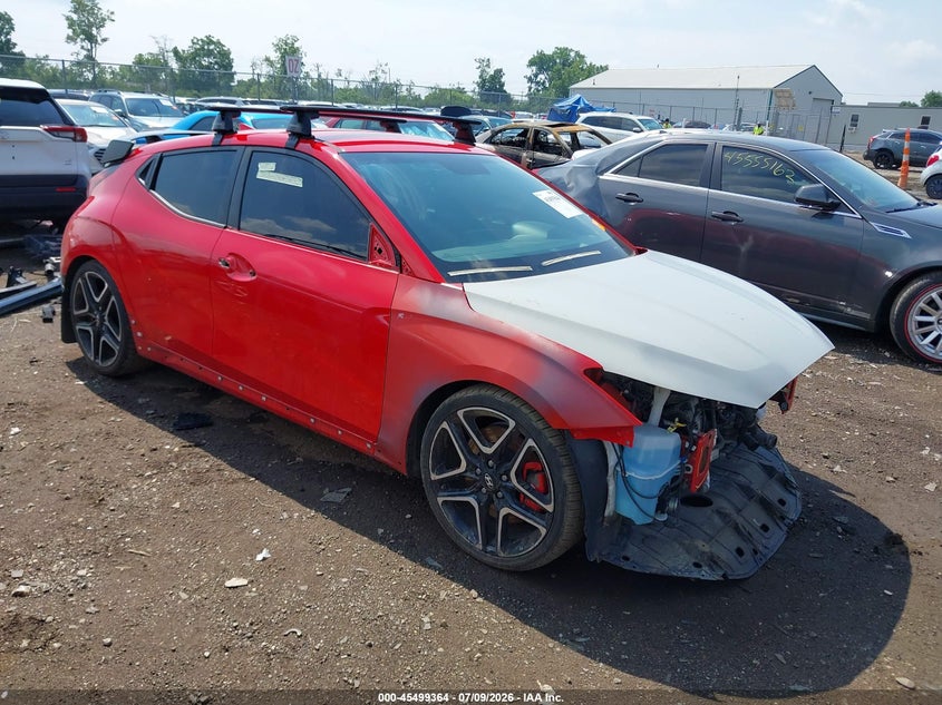 2020 Hyundai Veloster VIN KMHT36AH3LU005083 IAAI salvage auction — FRONT END, Salvage (Ohio), sold $25 on 2026-07-29 (photo 1)