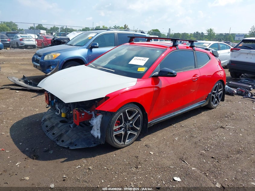 2020 Hyundai Veloster VIN KMHT36AH3LU005083 IAAI salvage auction — FRONT END, Salvage (Ohio), sold $25 on 2026-07-29 (photo 2)