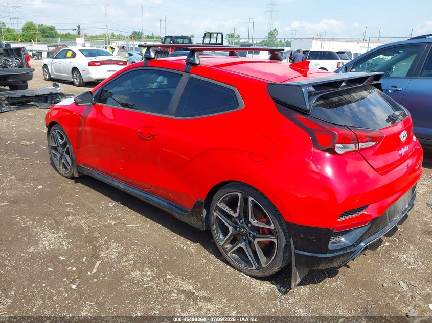 2020 Hyundai Veloster VIN KMHT36AH3LU005083 IAAI salvage auction — FRONT END, Salvage (Ohio), sold $25 on 2026-07-29 (photo 3)