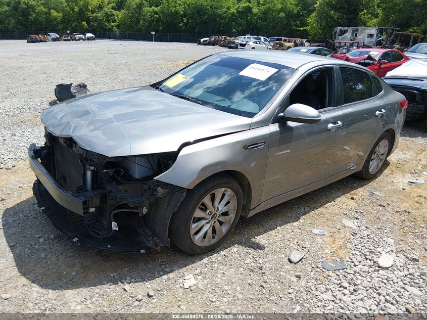 2017 Kia Optima VIN 5XXGT4L38HG154436 IAAI salvage auction — FRONT END, Salvage (Tennessee), sold $25 on 2026-07-30 (photo 2)