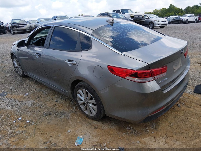 2017 Kia Optima VIN 5XXGT4L38HG154436 IAAI salvage auction — FRONT END, Salvage (Tennessee), sold $25 on 2026-07-30 (photo 3)
