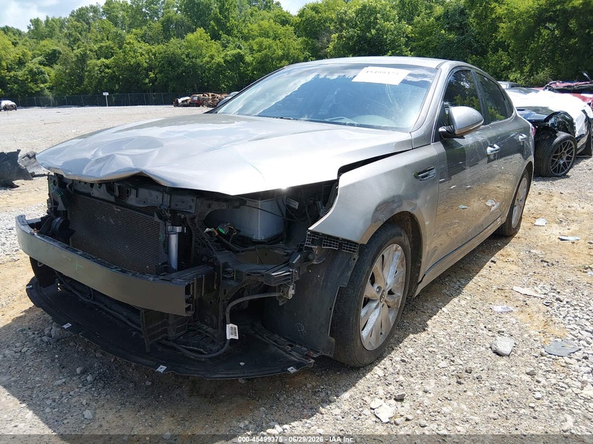 2017 Kia Optima VIN 5XXGT4L38HG154436 IAAI salvage auction — FRONT END, Salvage (Tennessee), sold $25 on 2026-07-30 (photo 6)
