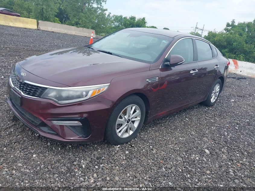 2019 Kia Optima VIN 5XXGT4L33KG282025 IAAI salvage auction — NORMAL WEAR, Clear (Montana), sold $700 on 2026-07-28 (photo 2)