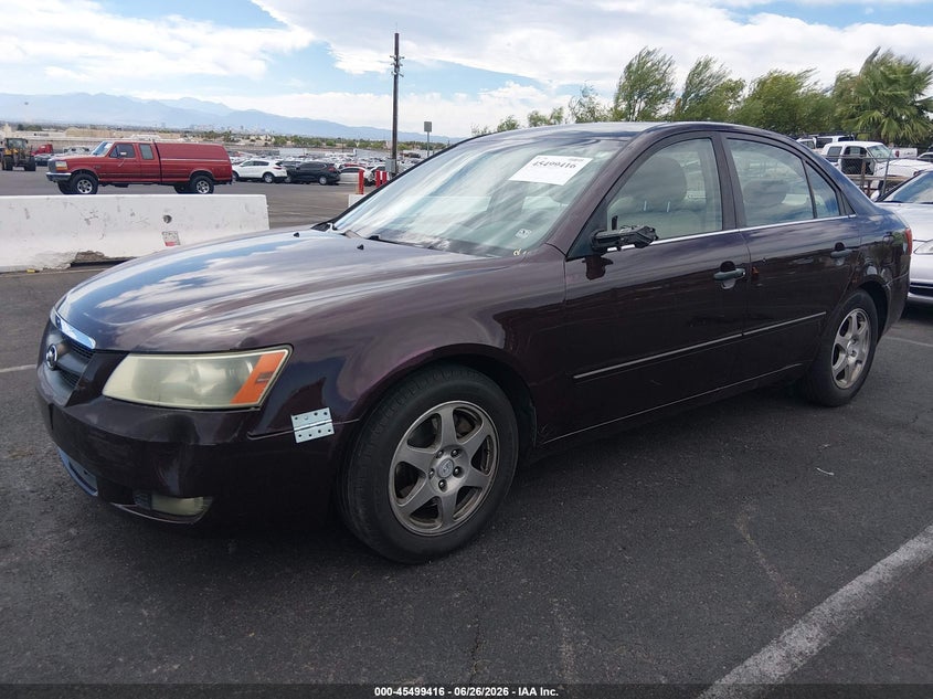 2006 Hyundai Sonata VIN 5NPEU46F96H005027 IAAI salvage auction — NORMAL WEAR, Clear (Nevada), sold $250 on 2026-07-31 (photo 2)