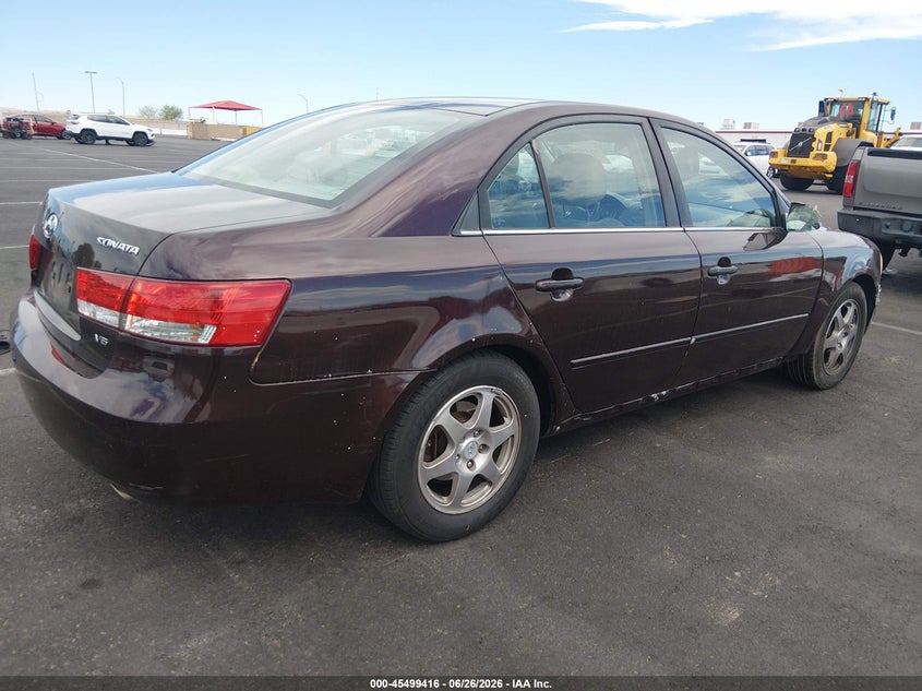 2006 Hyundai Sonata VIN 5NPEU46F96H005027 IAAI salvage auction — NORMAL WEAR, Clear (Nevada), sold $250 on 2026-07-31 (photo 4)