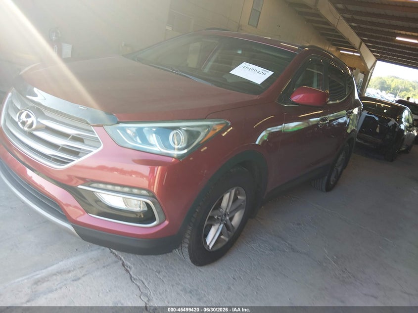 2017 Hyundai Santa fe VIN 5XYZU3LB0HG428778 IAAI salvage auction — NORMAL WEAR, Clear (Montana), sold $2,600 on 2026-07-20 (photo 2)