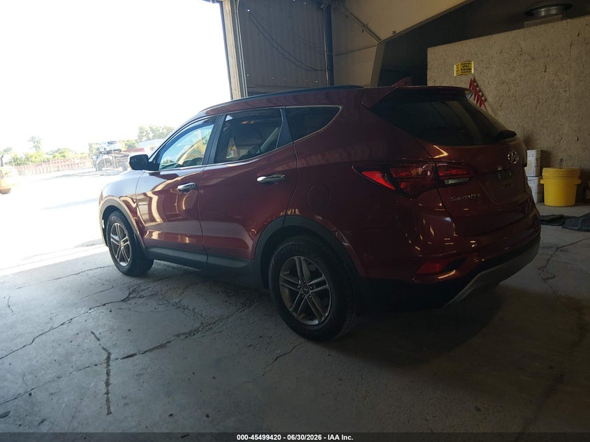 2017 Hyundai Santa fe VIN 5XYZU3LB0HG428778 IAAI salvage auction — NORMAL WEAR, Clear (Montana), sold $2,600 on 2026-07-20 (photo 3)