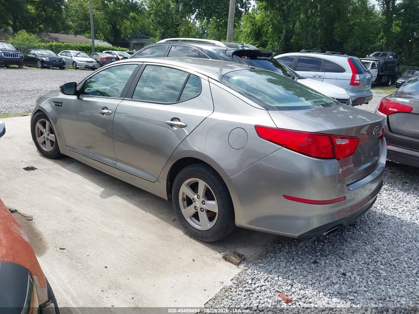 2014 Kia Optima VIN 5XXGM4A70EG320799 IAAI salvage auction — RIGHT FRONT, Clear (Tennessee), sold $1,400 on 2026-07-26 (photo 3)