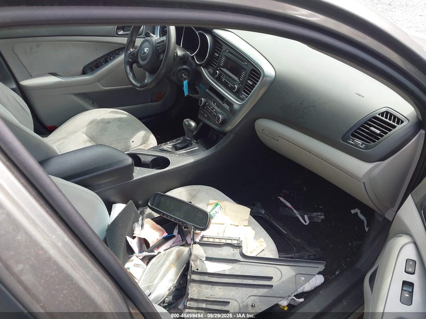 2014 Kia Optima VIN 5XXGM4A70EG320799 IAAI salvage auction — RIGHT FRONT, Clear (Tennessee), sold $1,400 on 2026-07-26 (photo 5)