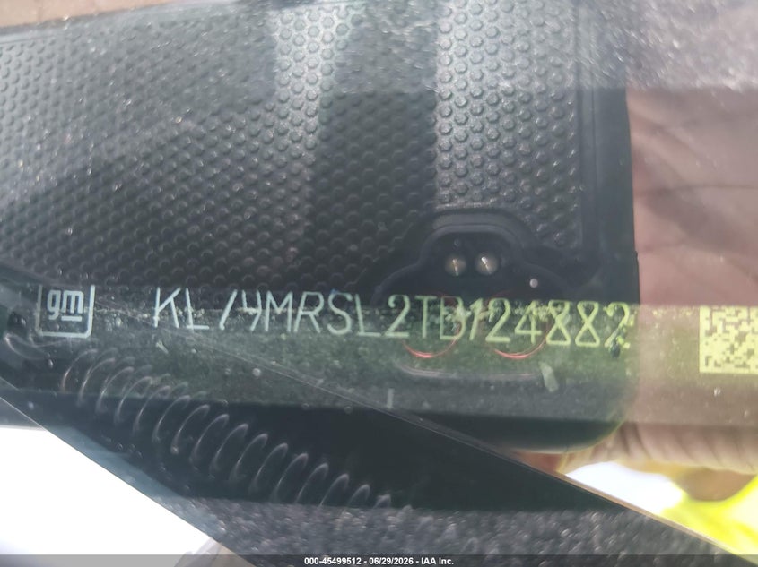 2026 Chevrolet Trailblazer VIN KL79MRSL2TB124882 IAAI salvage auction — BIO HAZARD, Non-Repairable (Texas), sold $2,050 on 2026-07-13 (photo 9)