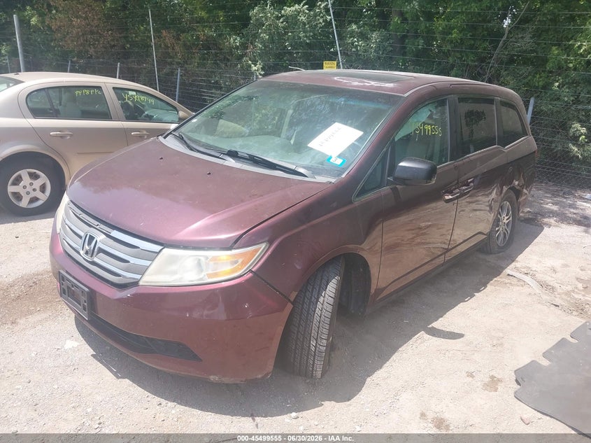 2012 Honda Odyssey VIN 5FNRL5H60CB136607 IAAI salvage auction — LEFT REAR, Salvage Title, sold $625 on 2026-07-19 (photo 2)