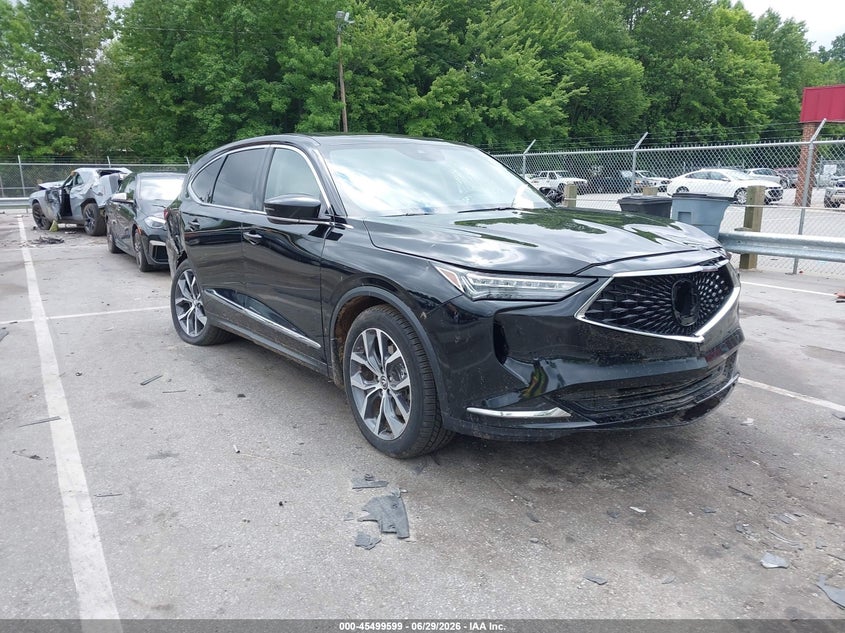 2023 Acura Mdx VIN 5J8YE1H40PL007316 IAAI salvage auction — LEFT & RIGHT, Salvage Title, sold $11,575 on 2026-07-27 (photo 1)