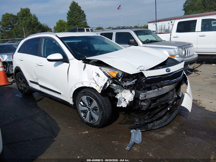2018 Kia Niro VIN KNDCB3LC8J5190200 IAAI salvage auction — FRONT END, Salvage (North Carolina), sold $25 on 2026-07-29 (photo 1)