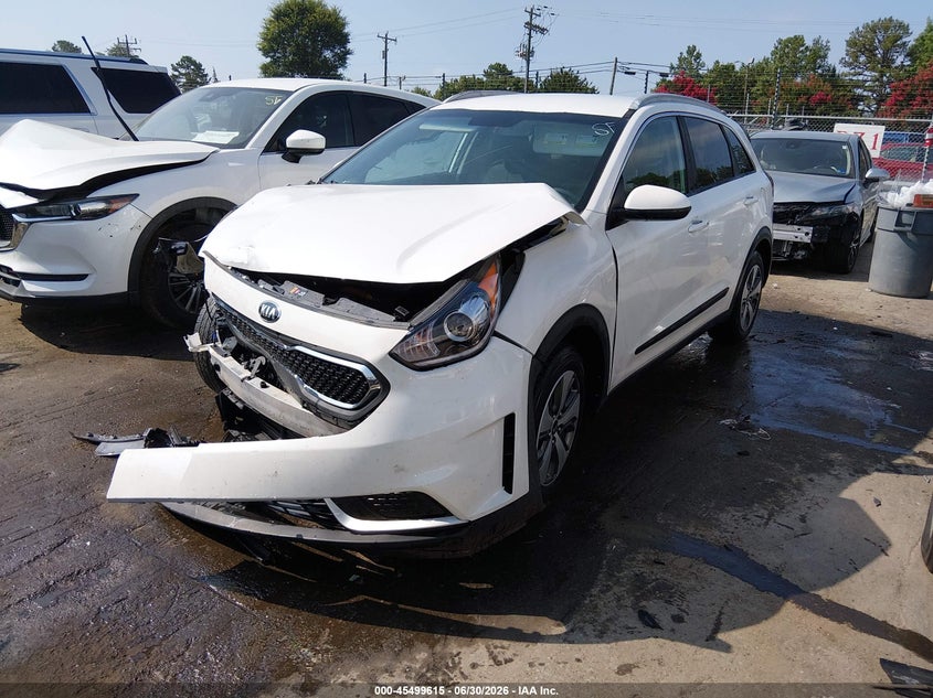 2018 Kia Niro VIN KNDCB3LC8J5190200 IAAI salvage auction — FRONT END, Salvage (North Carolina), sold $25 on 2026-07-29 (photo 2)