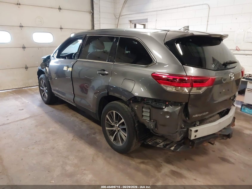 2019 Toyota Highlander VIN 5TDJZRFH5KS733852 IAAI salvage auction — ALL OVER, Salvage (Minnesota), sold $7,100 on 2026-08-02 (photo 3)