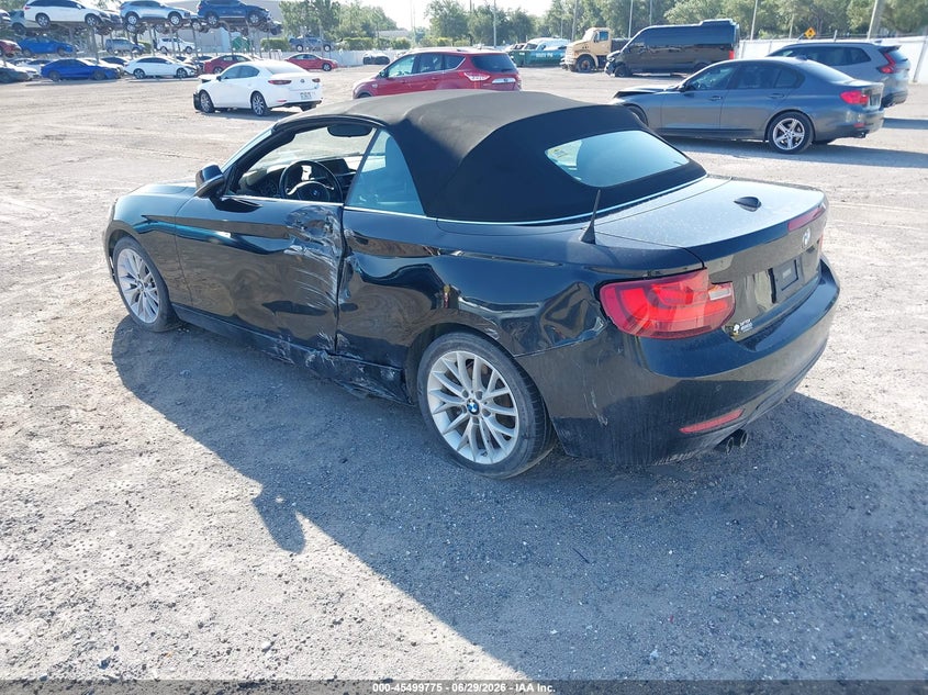 2016 BMW 2er VIN WBA1K9C56GV710234 IAAI salvage auction — LEFT SIDE, Rebuildable (Florida), sold $3,975 on 2026-08-11 (photo 3)