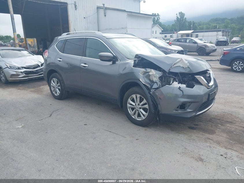 2016 Nissan Rogue VIN KNMAT2MV0GP653135 IAAI salvage auction — RIGHT FRONT, Salvage (Pennsylvania), sold $1,200 on 2026-07-22 (photo 1)