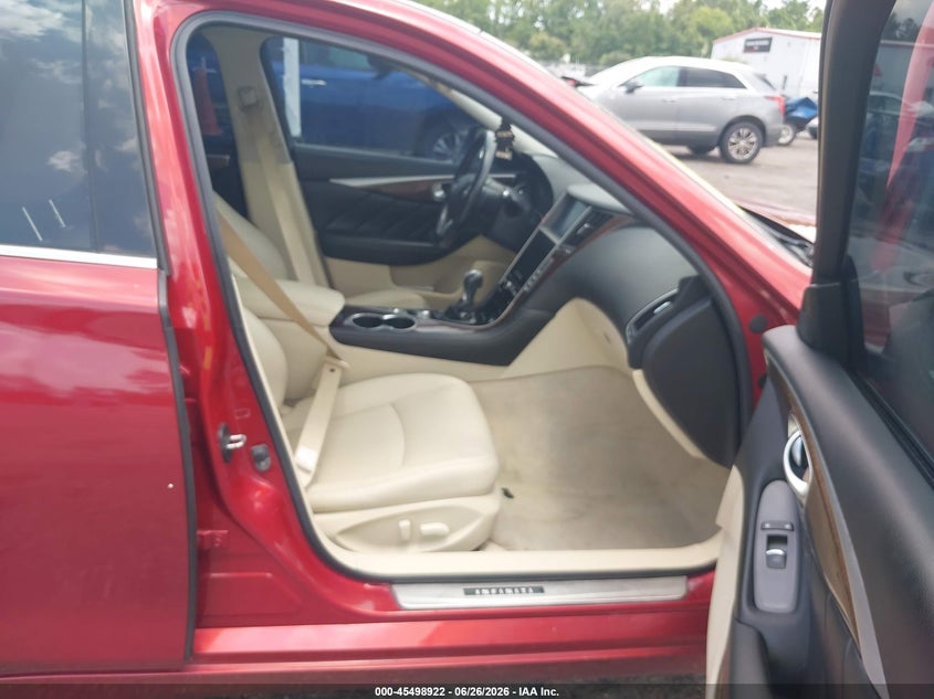 2014 Infiniti Q50 VIN JN1BV7AR2EM695410 IAAI salvage auction — REAR END, Rebuildable (Florida), sold $1,950 on 2026-07-18 (photo 5)