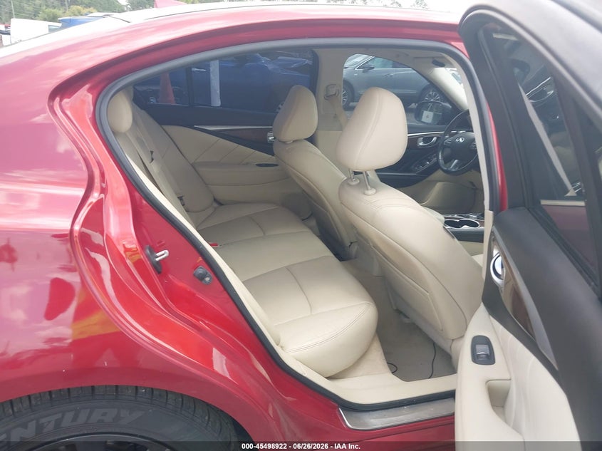 2014 Infiniti Q50 VIN JN1BV7AR2EM695410 IAAI salvage auction — REAR END, Rebuildable (Florida), sold $1,950 on 2026-07-18 (photo 8)