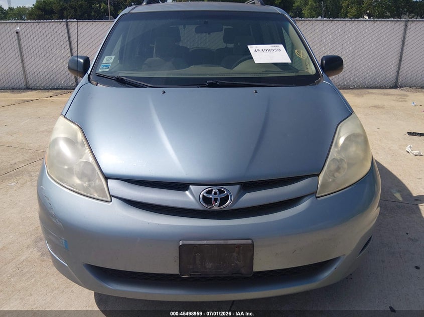 2006 Toyota Sienna VIN 5TDZA23C16S490721 IAAI salvage auction — NORMAL WEAR, Clear (Illinois), sold $650 on 2026-07-14 (photo 6)