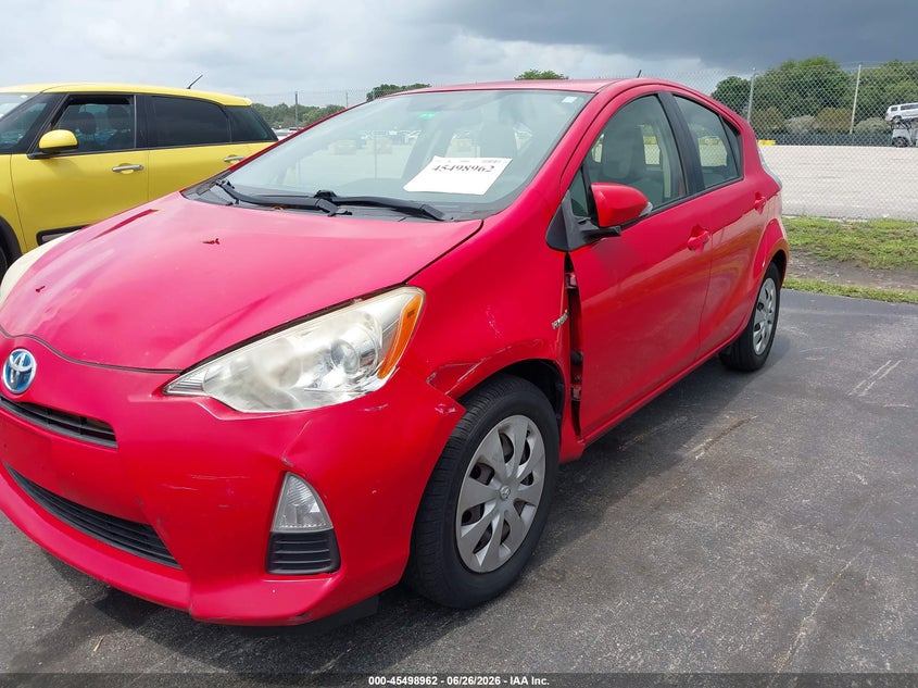 2014 Toyota Prius c VIN JTDKDTB36E1083182 IAAI salvage auction — LEFT FRONT, Rebuildable (Florida), sold $1,500 on 2026-07-30 (photo 6)