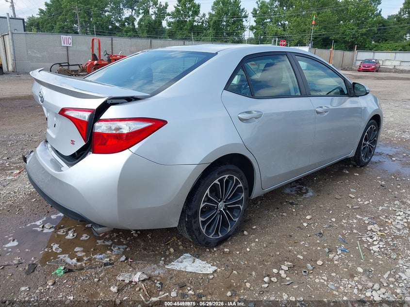 2014 Toyota Corolla VIN 5YFBURHE6EP127334 IAAI salvage auction — REAR END, Salvage Title, sold $2,950 on 2026-07-30 (photo 4)