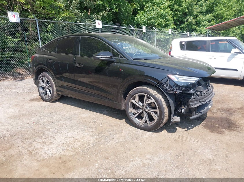 2023 Audi Q4 sportback e-tron VIN WA142BFZ1PP069076 IAAI salvage auction — FRONT END, Salvage - Greater Than 75% (Maryland), sold $14,500 on 2026-07-30 (photo 1)