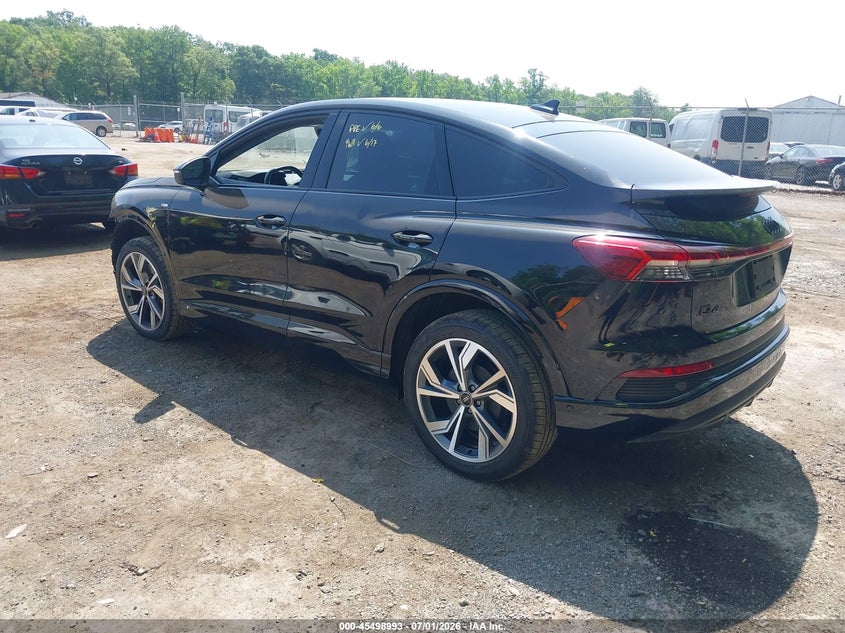 2023 Audi Q4 sportback e-tron VIN WA142BFZ1PP069076 IAAI salvage auction — FRONT END, Salvage - Greater Than 75% (Maryland), sold $14,500 on 2026-07-30 (photo 3)