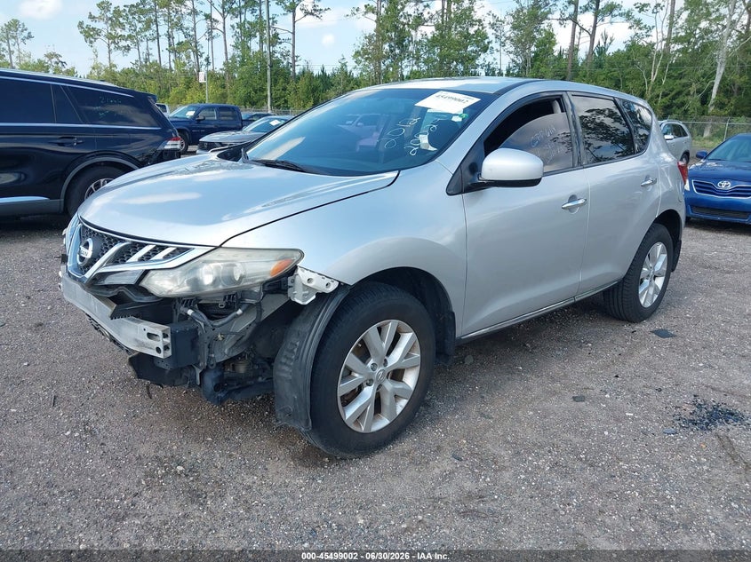 2013 Nissan Murano VIN JN8AZ1MU6DW200241 IAAI salvage auction — FRONT END, Rebuildable (Florida), sold $350 on 2026-07-14 (photo 2)
