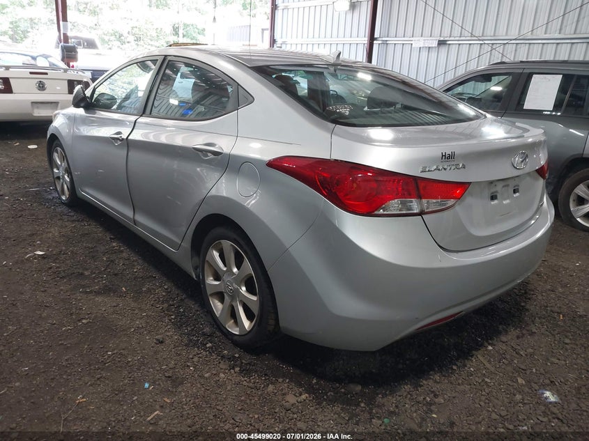 2013 Hyundai Elantra VIN KMHDH4AE1DU837085 IAAI salvage auction — THEFT, Clear (Virginia), sold $1,100 on 2026-07-19 (photo 3)