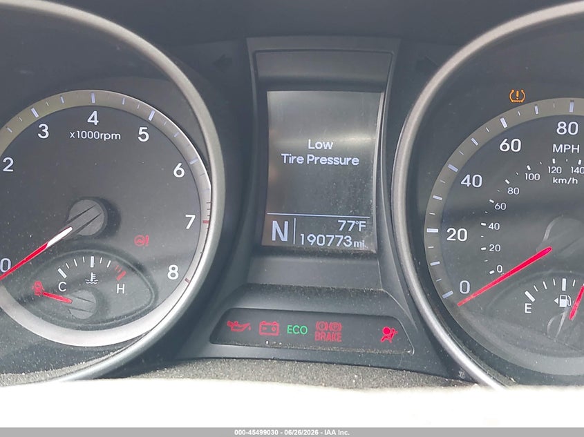2013 Hyundai Santa fe VIN KM8SMDHF4DU010764 IAAI salvage auction — FRONT END, Clear (New Hampshire), sold $925 on 2026-07-07 (photo 7)