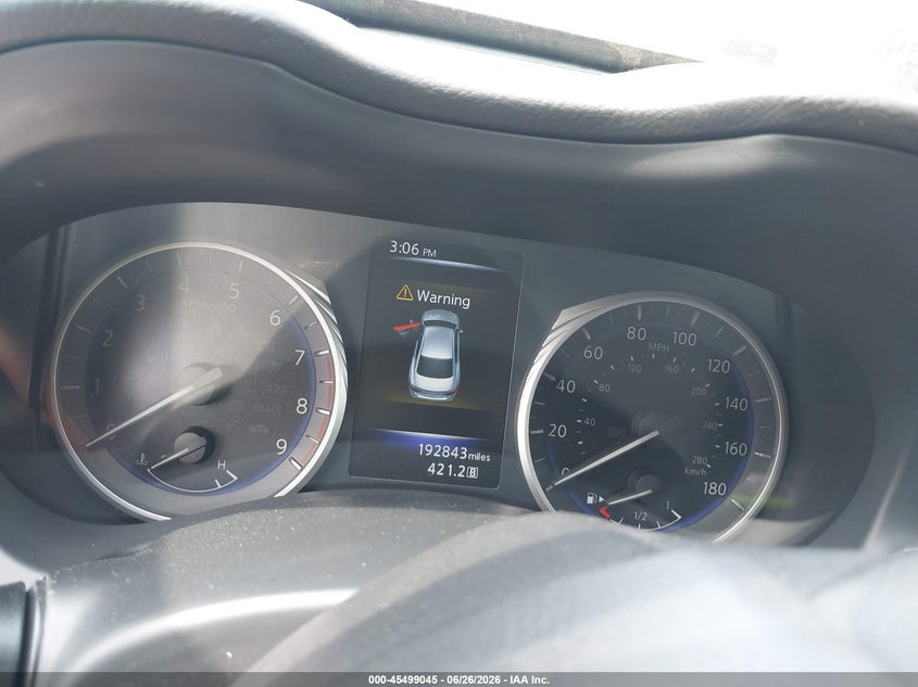 2016 Infiniti Q50 VIN JN1EV7AR9GM345305 IAAI salvage auction — FRONT & REAR, Repossession Paperwork (Georgia), sold $550 on 2026-07-21 (photo 7)