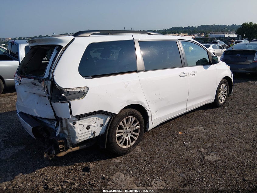 2013 Toyota Sienna VIN 5TDYK3DC9DS356081 IAAI salvage auction — REAR END, Salvage Title, sold $2,050 on 2026-07-17 (photo 4)
