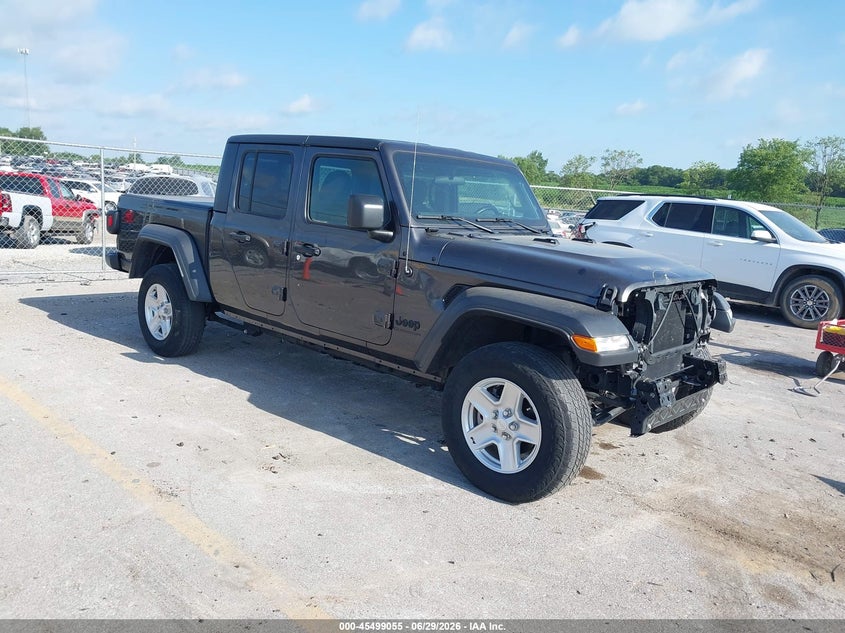 2020 Jeep Gladiator VIN 1C6JJTAG5LL168936 IAAI salvage auction — FRONT END, Salvage (Iowa), sold $13,525 on 2026-07-28 (photo 1)
