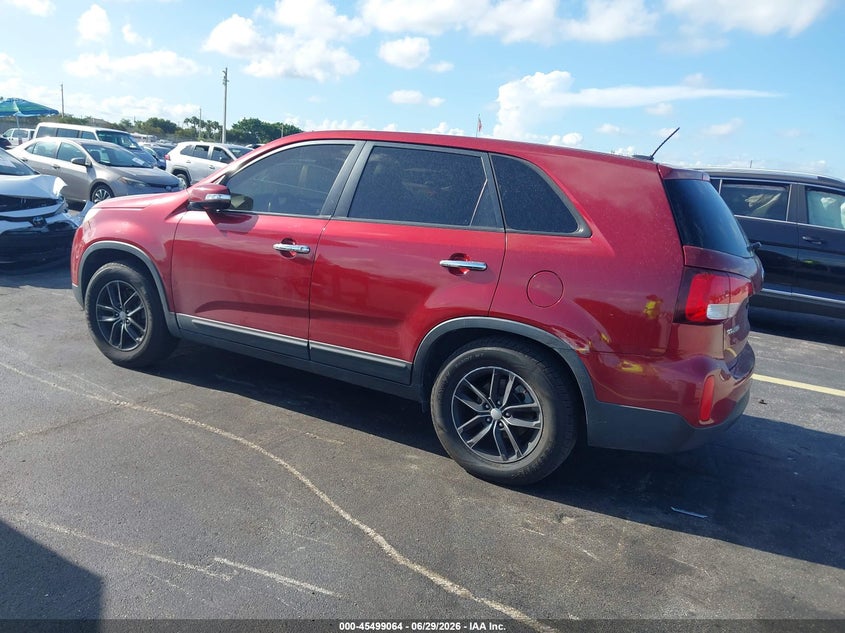 2015 Kia Sorento VIN 5XYKT3A64FG568601 IAAI salvage auction — SIDE, Rebuildable (Florida), sold $25 on 2026-07-16 (photo 3)