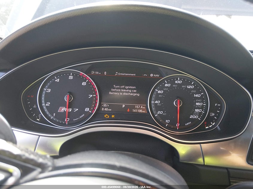 2015 Audi Rs7 VIN WUAW2AFC0FN900309 IAAI salvage auction — FRONT END, Salvage Title, sold $9,400 on 2026-09-08 (photo 7)