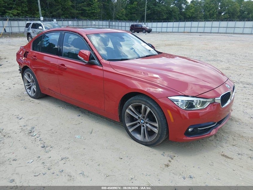 2018 BMW 3er VIN WBA8D9C5XJEM34155 IAAI salvage auction — REAR END, Salvage (Georgia), sold $3,500 on 2026-07-30 (photo 1)