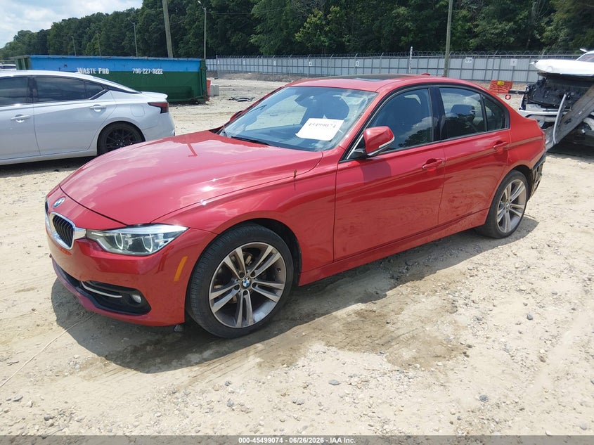 2018 BMW 3er VIN WBA8D9C5XJEM34155 IAAI salvage auction — REAR END, Salvage (Georgia), sold $3,500 on 2026-07-30 (photo 2)