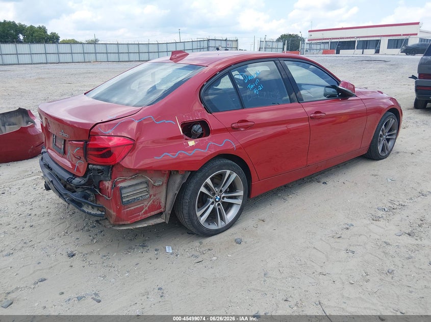 2018 BMW 3er VIN WBA8D9C5XJEM34155 IAAI salvage auction — REAR END, Salvage (Georgia), sold $3,500 on 2026-07-30 (photo 4)