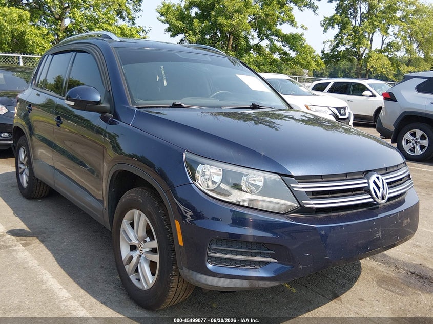 2012 Volkswagen Tiguan VIN WVGAV7AX0CW546532 IAAI salvage auction — REAR END, Salvage (New Jersey), sold $500 on 2026-08-17 (photo 1)