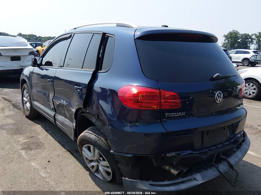 2012 Volkswagen Tiguan VIN WVGAV7AX0CW546532 IAAI salvage auction — REAR END, Salvage (New Jersey), sold $500 on 2026-08-17 (photo 3)