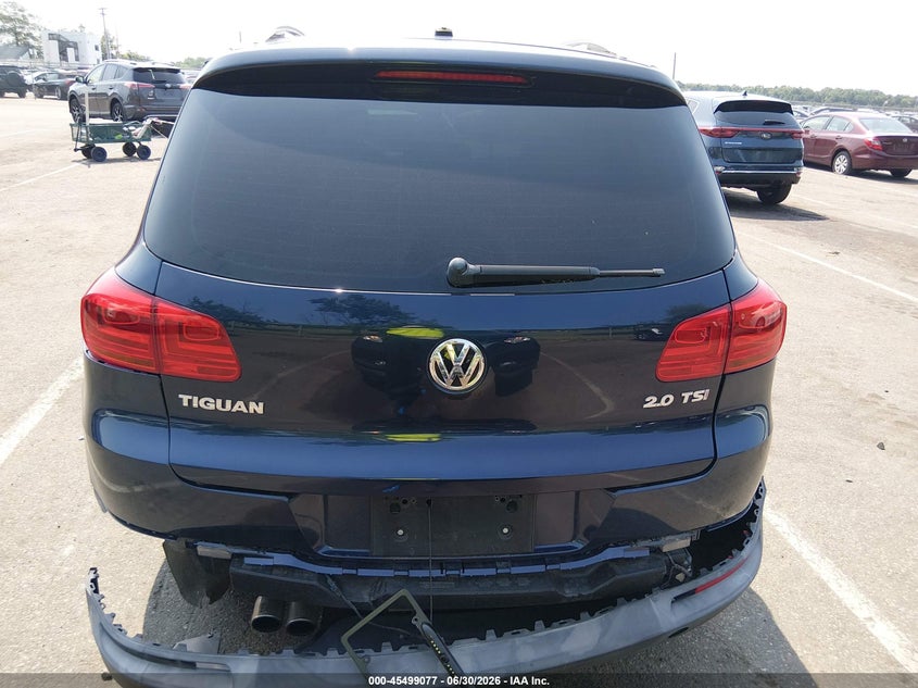 2012 Volkswagen Tiguan VIN WVGAV7AX0CW546532 IAAI salvage auction — REAR END, Salvage (New Jersey), sold $500 on 2026-08-17 (photo 6)