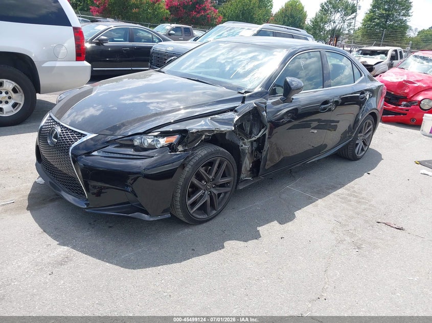 2015 Lexus Is VIN JTHBF1D24F5082480 IAAI salvage auction — LEFT FRONT, Salvage (North Carolina), sold $6,800 on 2026-07-23 (photo 2)
