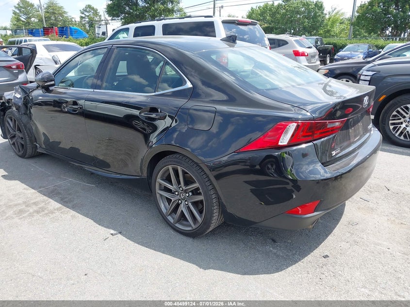 2015 Lexus Is VIN JTHBF1D24F5082480 IAAI salvage auction — LEFT FRONT, Salvage (North Carolina), sold $6,800 on 2026-07-23 (photo 3)
