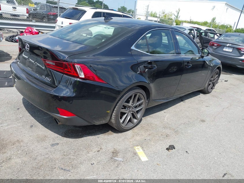2015 Lexus Is VIN JTHBF1D24F5082480 IAAI salvage auction — LEFT FRONT, Salvage (North Carolina), sold $6,800 on 2026-07-23 (photo 4)