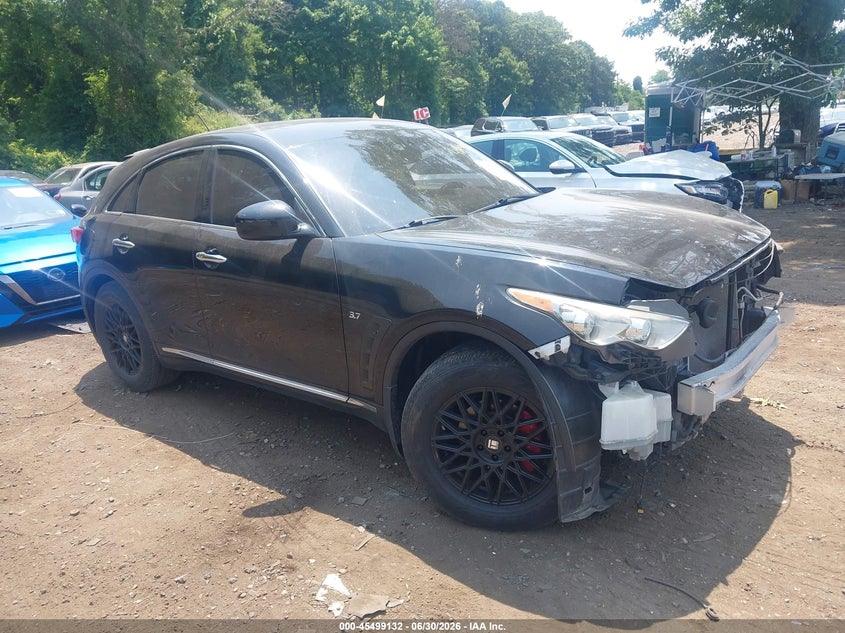 2016 Infiniti Qx70 VIN JN8CS1MW9GM750452 IAAI salvage auction — FRONT END, Salvage Title, sold $1,500 on 2026-07-28 (photo 1)