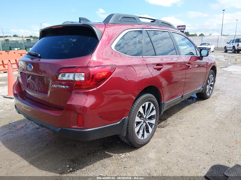 2016 Subaru Outback VIN 4S4BSBNC0G3266527 IAAI salvage auction — HAIL, Salvage (Kansas), sold $3,800 on 2026-07-31 (photo 4)