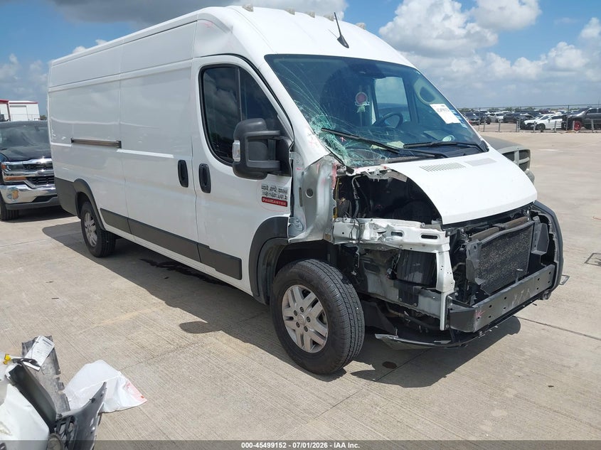2022 Ram Promaster city VIN 3C6MRVJG3NE124558 IAAI salvage auction — FRONT END, Salvage (Texas), sold $25 on 2026-07-29 (photo 1)