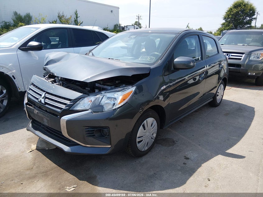 2024 Mitsubishi Mirage VIN ML32AUHJ3RH008928 IAAI salvage auction — FRONT END, Salvage (North Carolina), sold $2,350 on 2026-07-27 (photo 2)